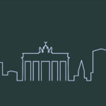 Berlin Single Line Skyline